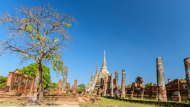 Wat Phra Si Sanphet, Ayutthaya，泰国视频素材