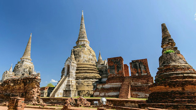 Wat Phra Si Sanphet, Ayutthaya，泰国视频素材