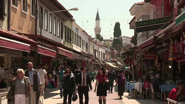 商店和消费者，Kusadasi，土耳其视频素材