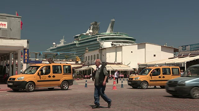 出租车,Kusadasi,土耳其视频素材