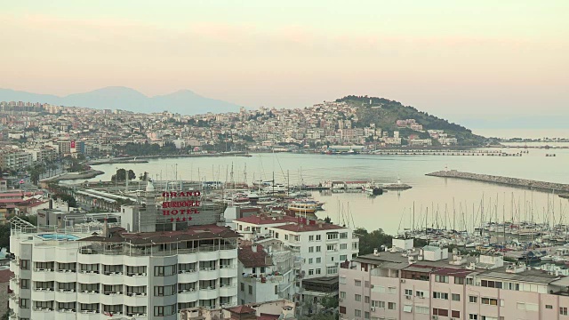 土耳其港，Kusadasi，土耳其视频素材