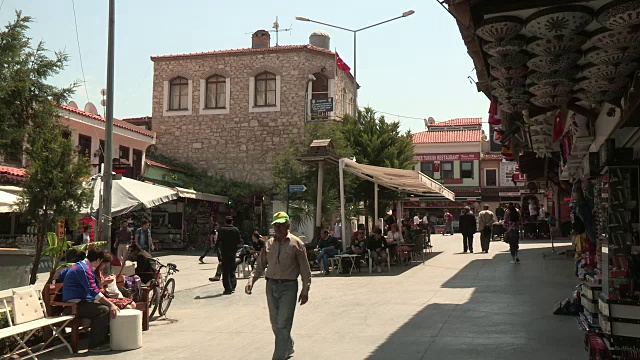 商店和人，Kusadasi，土耳其视频素材