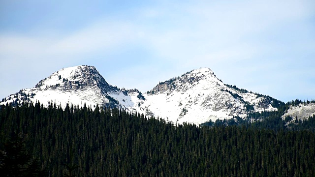 华盛顿州，雷尼尔山，风景视频素材