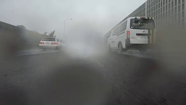 汽车在雨天驾驶- 4K视频素材