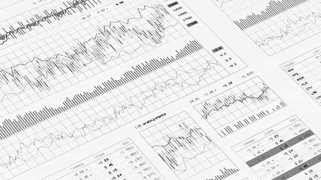 财务数据及图表视频素材