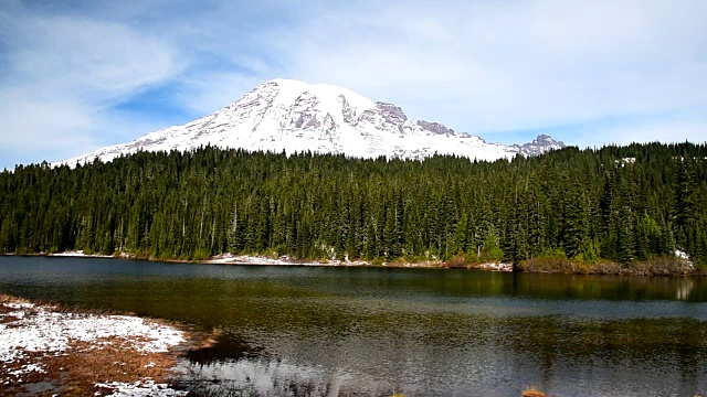 华盛顿州，雷尼尔山，风景视频素材