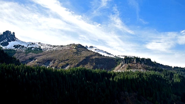 华盛顿州，雷尼尔山，风景视频素材