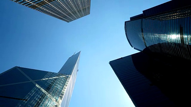 香港Timelapse摩天大楼视频素材