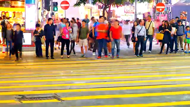 香港城市的延时交通视频素材