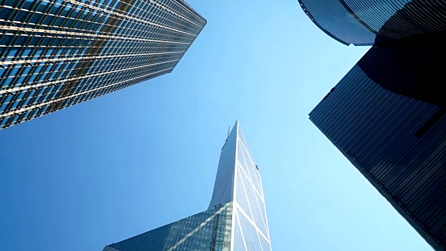 香港Timelapse摩天大楼视频素材