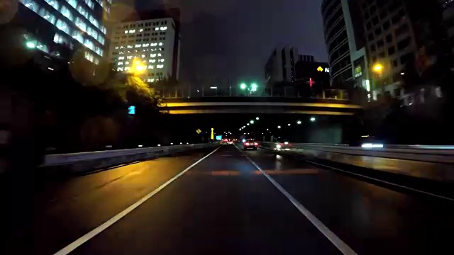 晚上开车4 k -视频素材