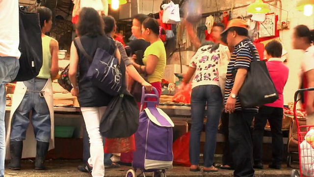 市场香港延时视频素材