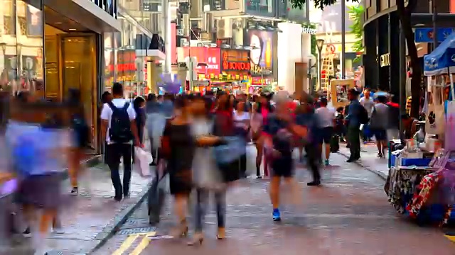 香港城市的延时交通视频素材