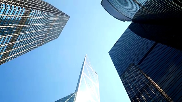 香港Timelapse摩天大楼视频素材