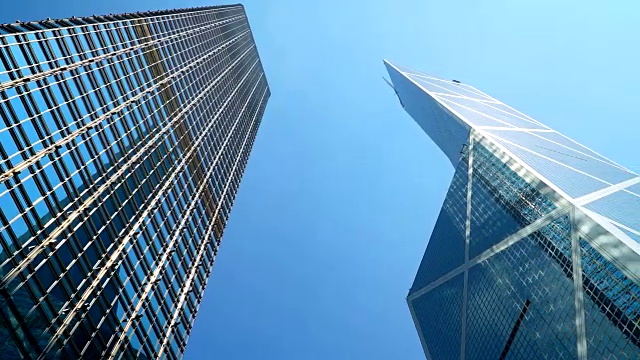 香港Timelapse摩天大楼视频素材