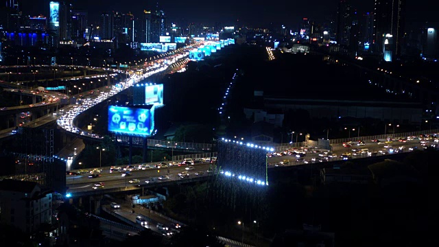 曼谷夜景视频素材