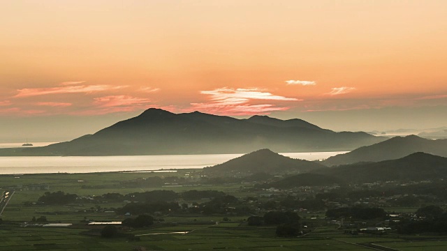 Ganghwado岛的日落景观视频素材