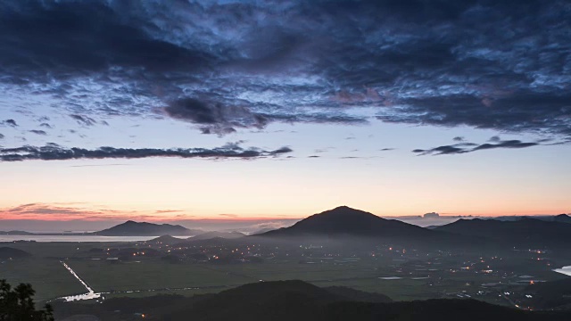 Ganghwado岛的日落景观视频素材