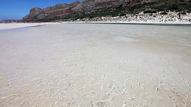 希腊克里特岛西北部的巴洛斯海滩视频素材