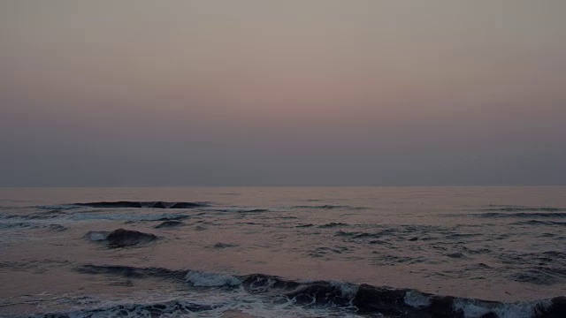 石岛海滩夜景视频素材