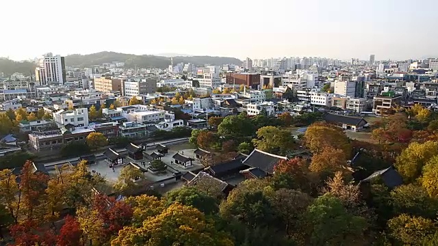 全州Hanongmaeul村景观视频素材