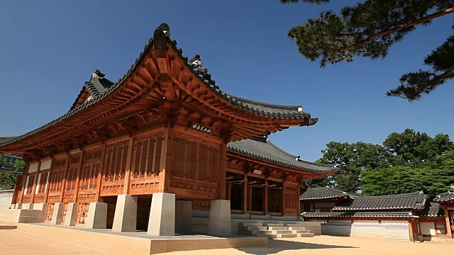 Geoncheonggung(King Gojong’s Residence)， gyeongbokung (korea dynasty Royal palace)部分视频素材