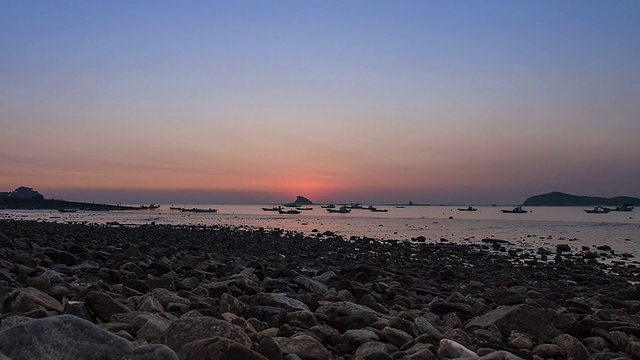 韩国仁川江川地区的WS POV T/L日出景观视频素材