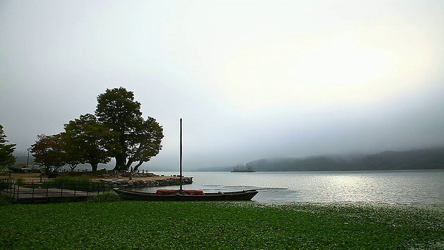 WS View of Landscape of Dumulmeori(北江岗河在南江岗河之间连接的地方)/ Yangpyeonggun，京畿道，韩国视频素材