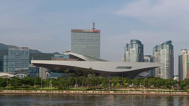 釜山电影中心观景(釜山国际电影节专用场地)视频素材