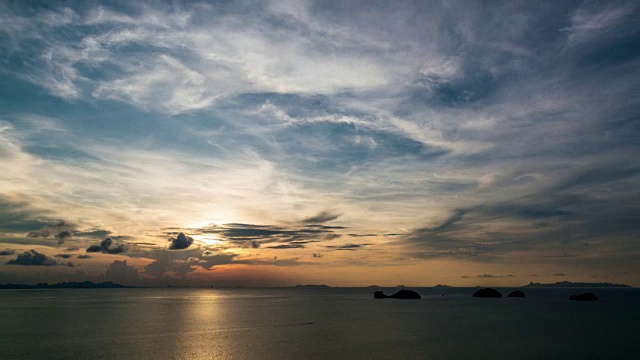 海上日落视频素材