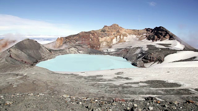 Ruapehu火山口湖，新西兰视频素材