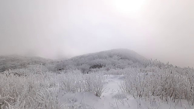 太极山雪景视频素材