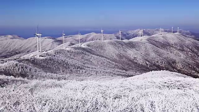 太极山雪景视频素材