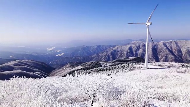 太极山雪景视频素材