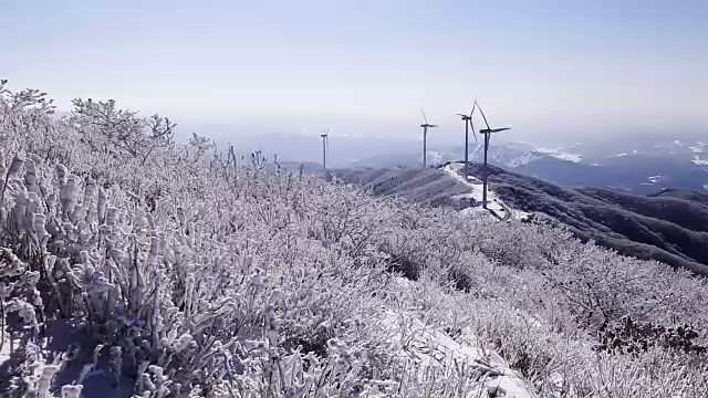 太极山雪景视频素材