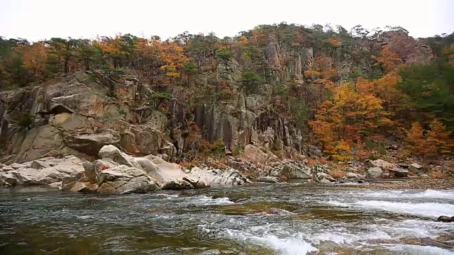 Buryeong山谷景色视频素材