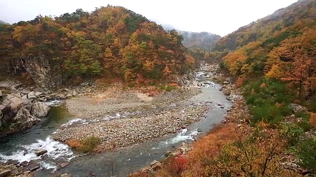 Buryeong山谷景色视频素材