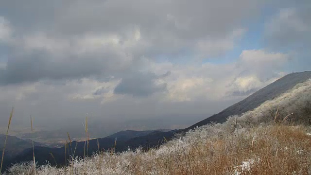 慕登山国家山公园的冬季风景视频素材