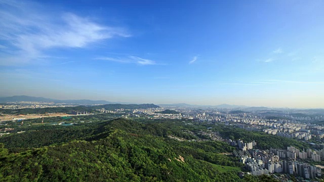 首尔中朗谷住宅区视频素材