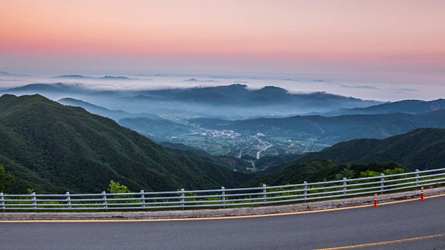 云海在吉日三国家山公园视频素材