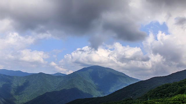 云海在吉日三国家山公园视频素材