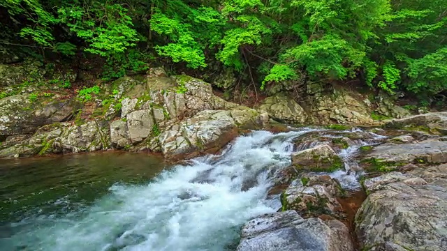 Jirisan国家山公园的Baemsagol山谷视频素材