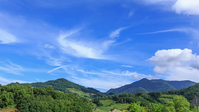 乡村风光和云视频素材