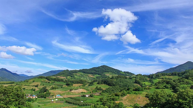 乡村风光和云视频素材