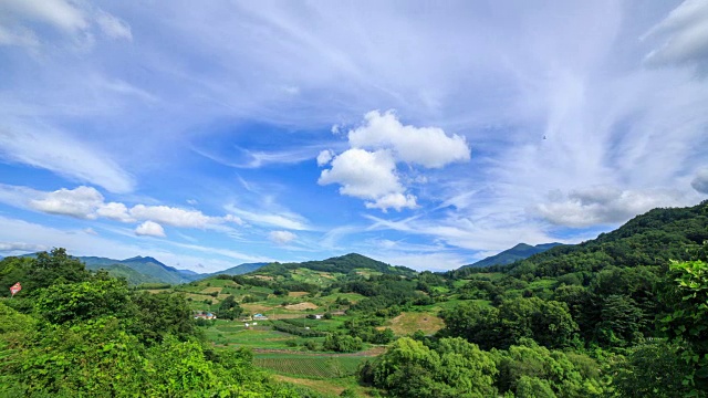 乡村风光和云视频素材