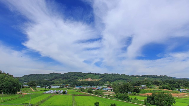 乡村风光和云视频素材