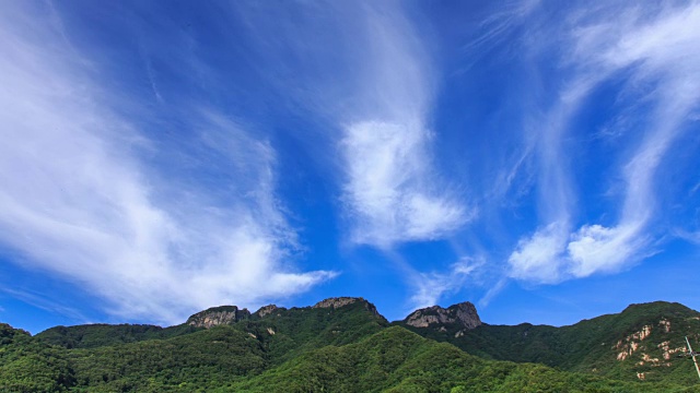 沃洛克山国家山公园和云景视频素材