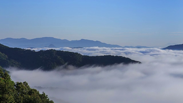 和鸣山云海风光视频素材