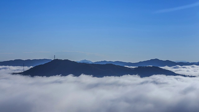 和鸣山云海风光视频素材