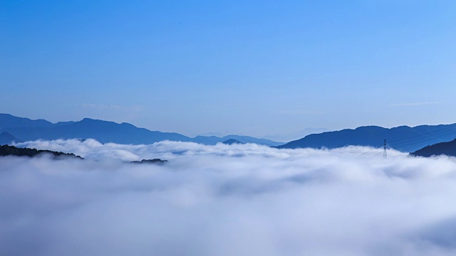 和鸣山云海风光视频素材